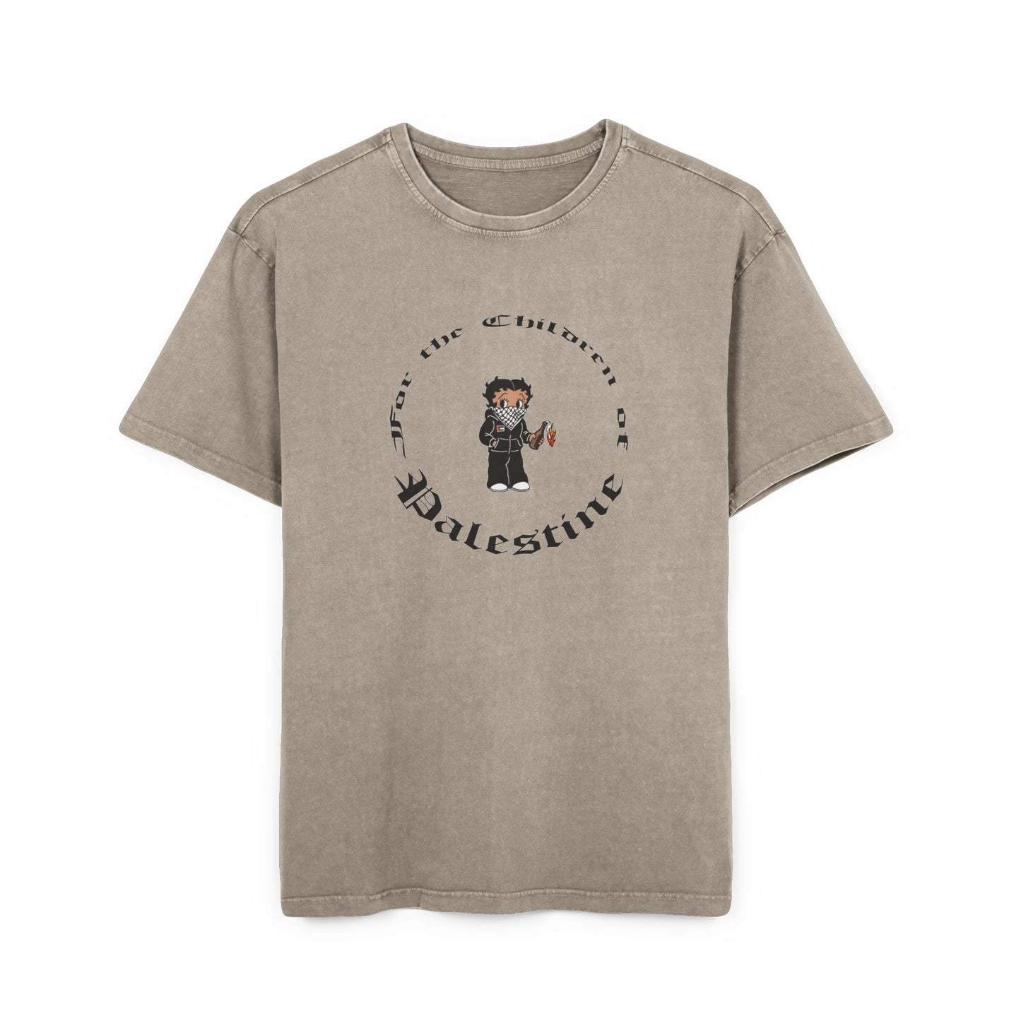 For the Children of Palestine Acid Washed Heavy T