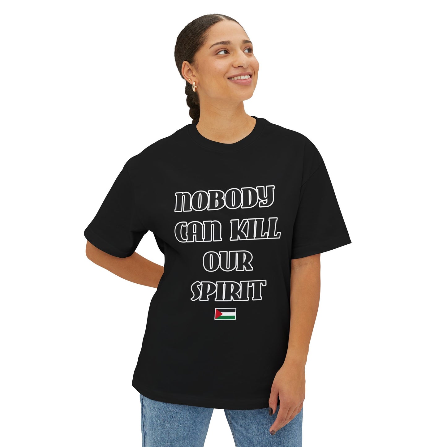 Nobody Shirt Front Print OVERSIZED T