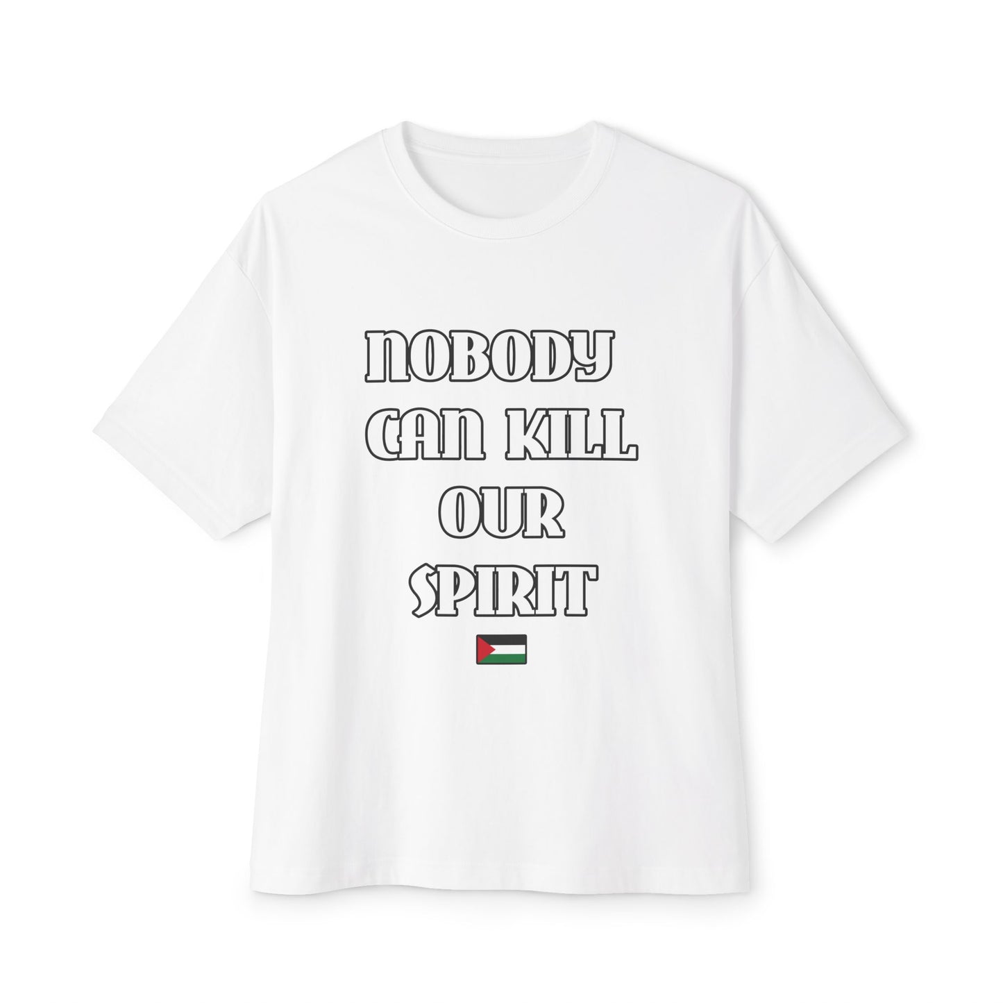 Nobody Shirt Front Print OVERSIZED T