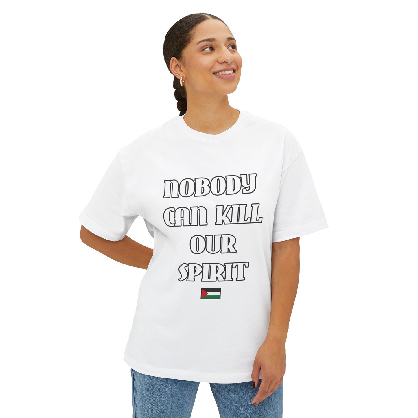 Nobody Shirt Front Print OVERSIZED T