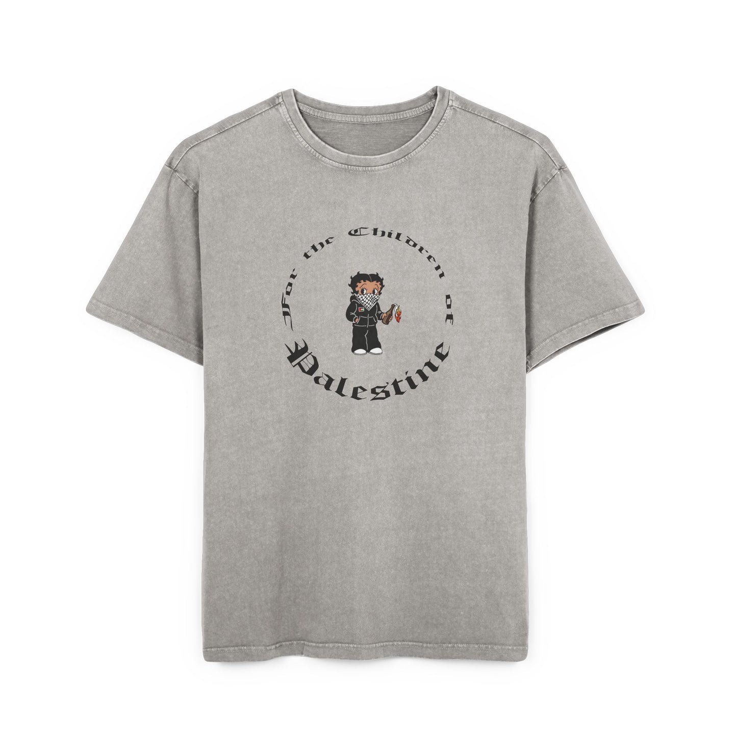 For the Children of Palestine Acid Washed Heavy T