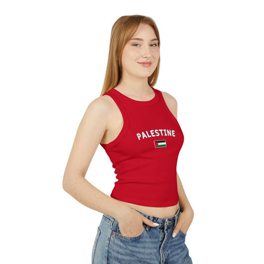 Palestine Micro RibTank Top