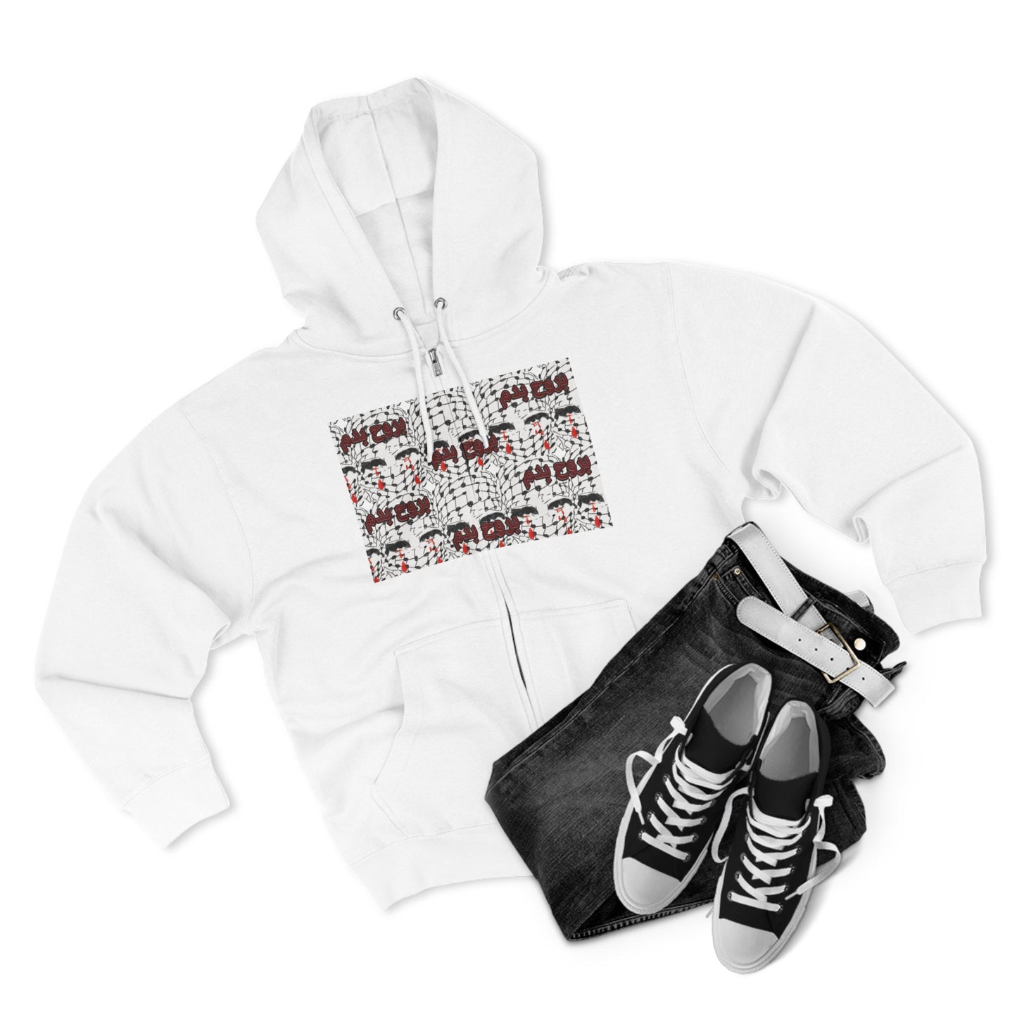 Palestinian Blood Zip Up Hoodie